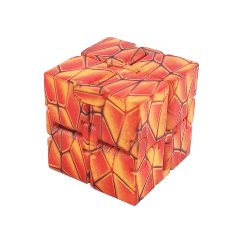 Cubo Mágico Infinito Estampado Escamas Escarlates - Magic Cube