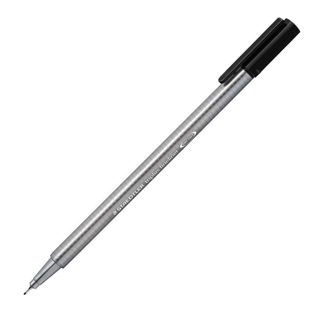 Triplus Fineliner Preto Staedtler haikai
