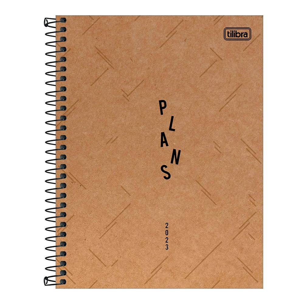 Planner Espiral 2023 Kraft Work Plans - Tilibra - Haikai